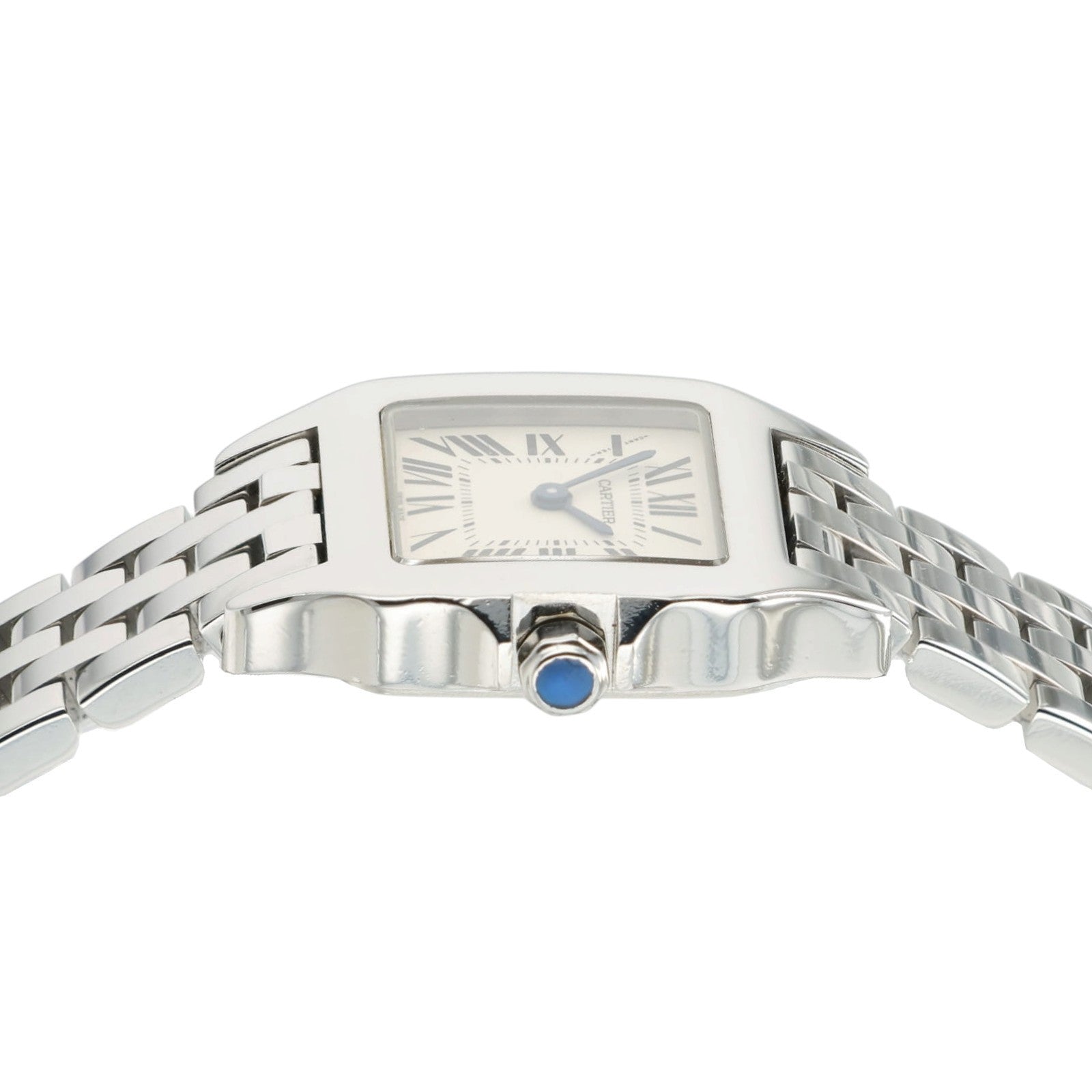 Cartier Santos Demoiselle Silver Dial Small Steel 21mm Quartz Womens WSPN0019
