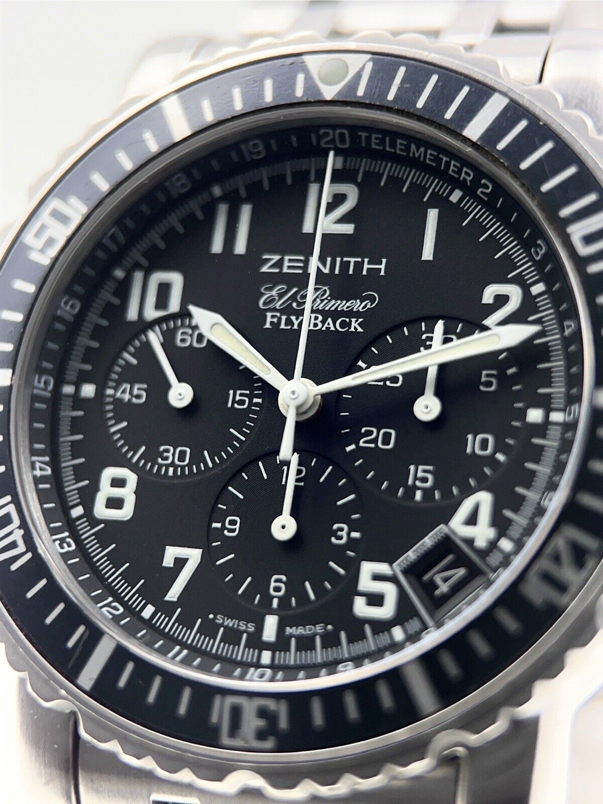 Zenith El Primero Flyback Black 40mm Automatic Men’s Watch 1/02.0470.405