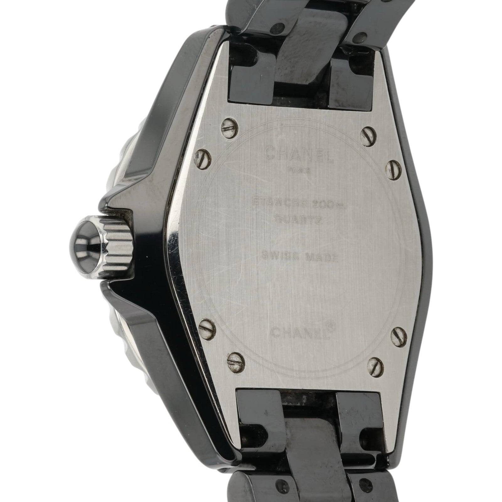 Chanel J12 Ceramic Black Dial 33mm Quartz Women's Factory Diamond Watch H0949