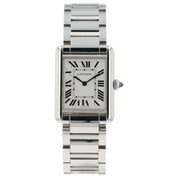 Cartier Tank Must Silver Dial Stainless Steel 26mm Quartz Unisex Watch WSTA0052