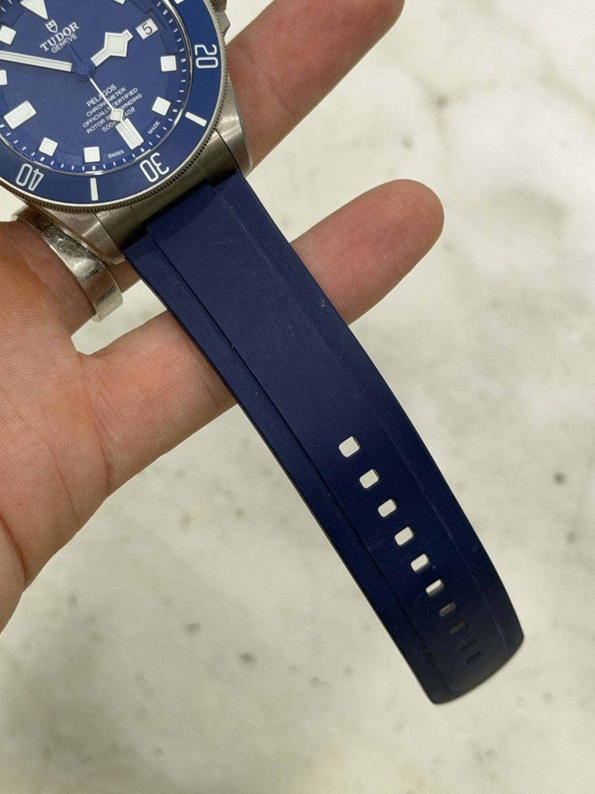 Tudor Pelagos Date Blue Dial Titanium Men's Watch 25600TB - Watch Only