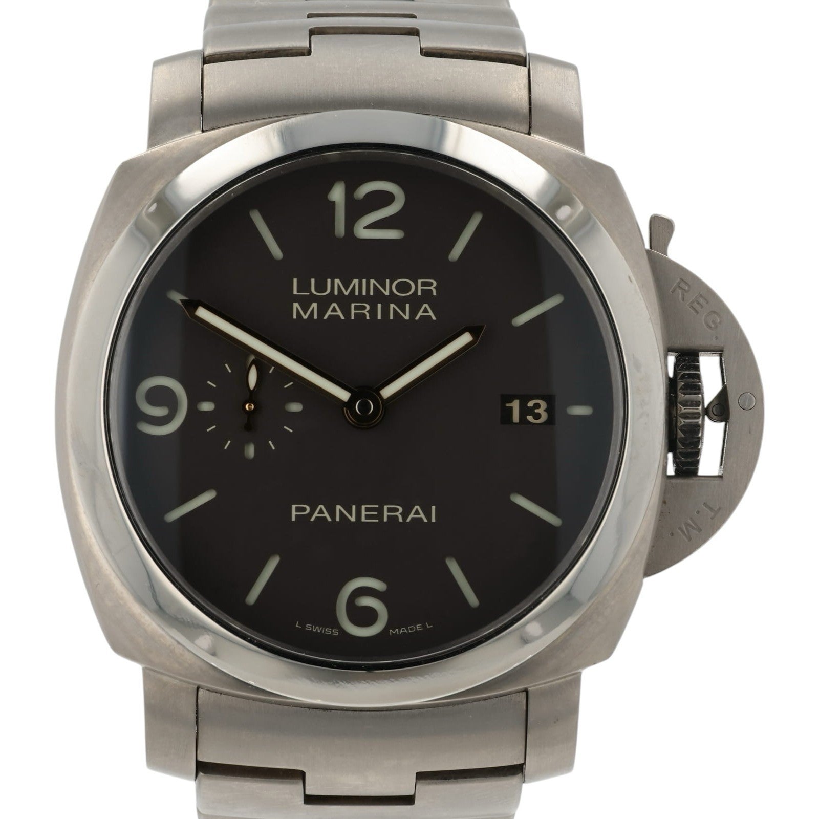 Panerai Luminor Marina Brown Dial Titanium 44mm Automatic Men’s Watch PAM00352