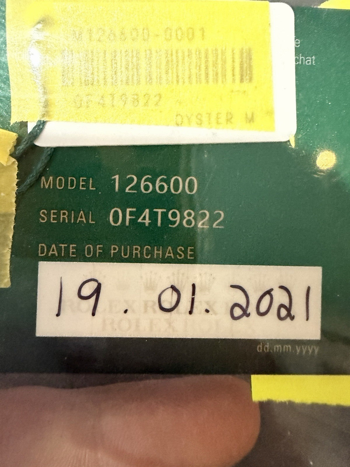 2021 Rolex Red Sea-Dweller 126600 Automatic Oyster 43mm Black Dial Men's Watch