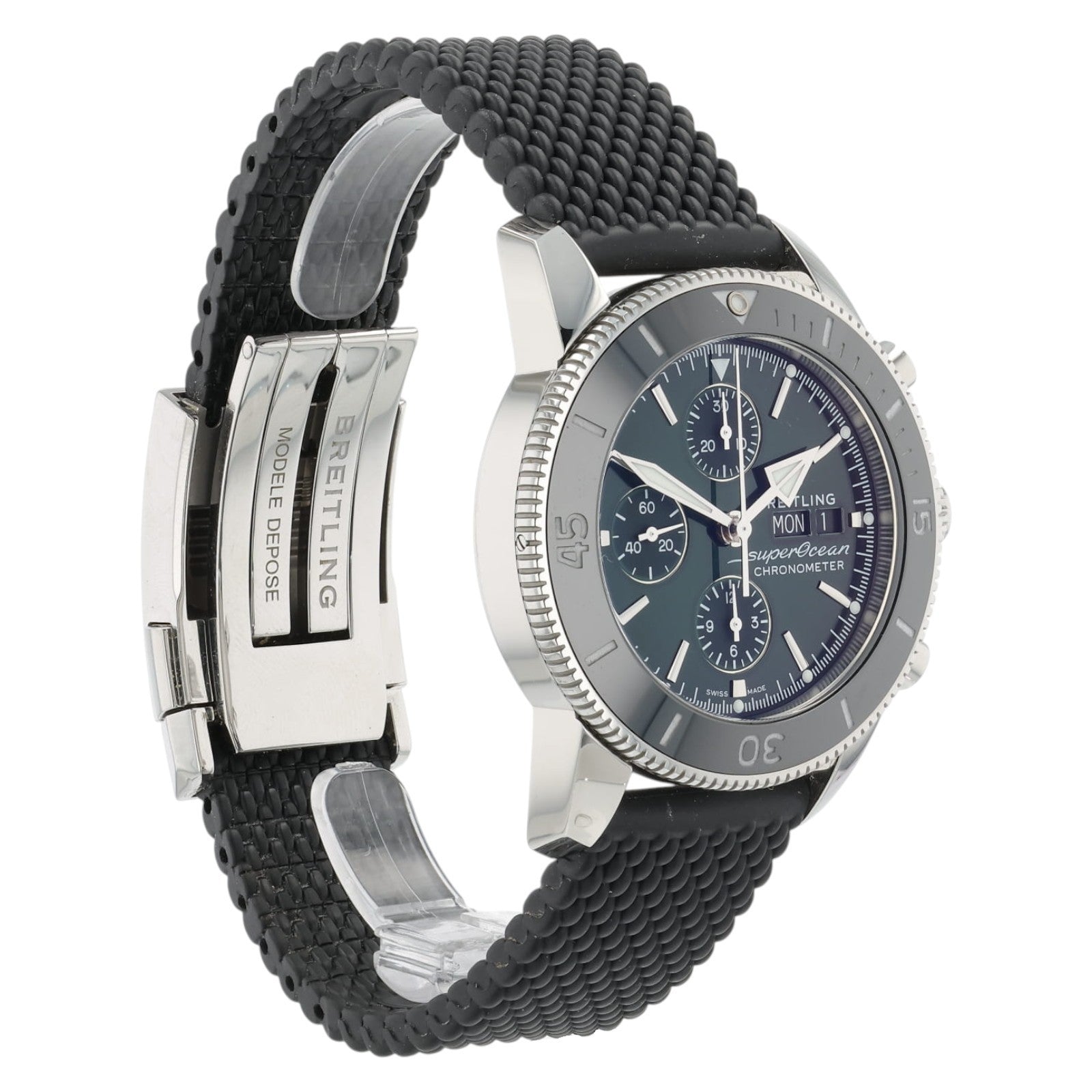 Breitling SuperOcean Chronograph Green Dial Steel Automatic Men's 44mm A13313