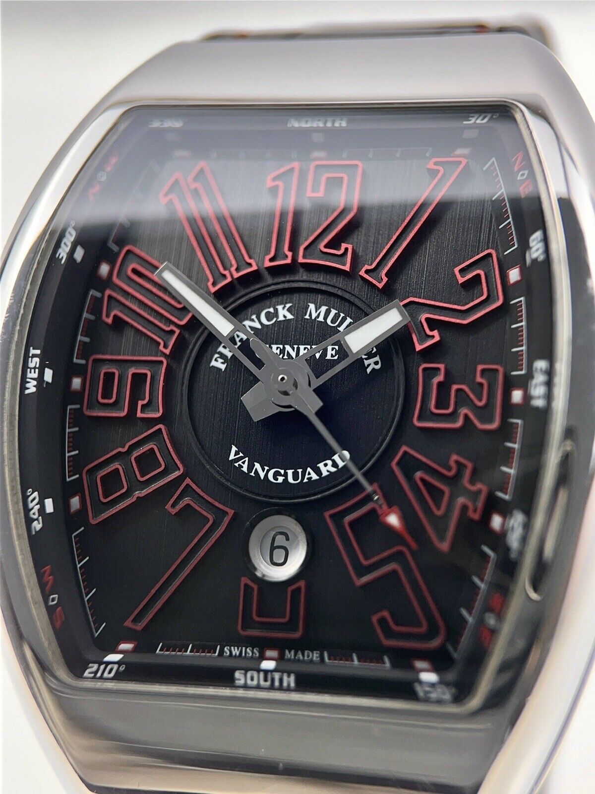 Franck Muller Vanguard Steel Black 45mm Automatic Men’s Watch V45SCDT - B/P