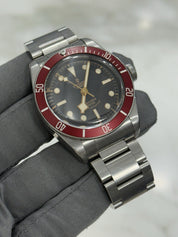 Tudor Black Bay Smiley Stainless Steel Red 41mm Automatic Watch 79220R