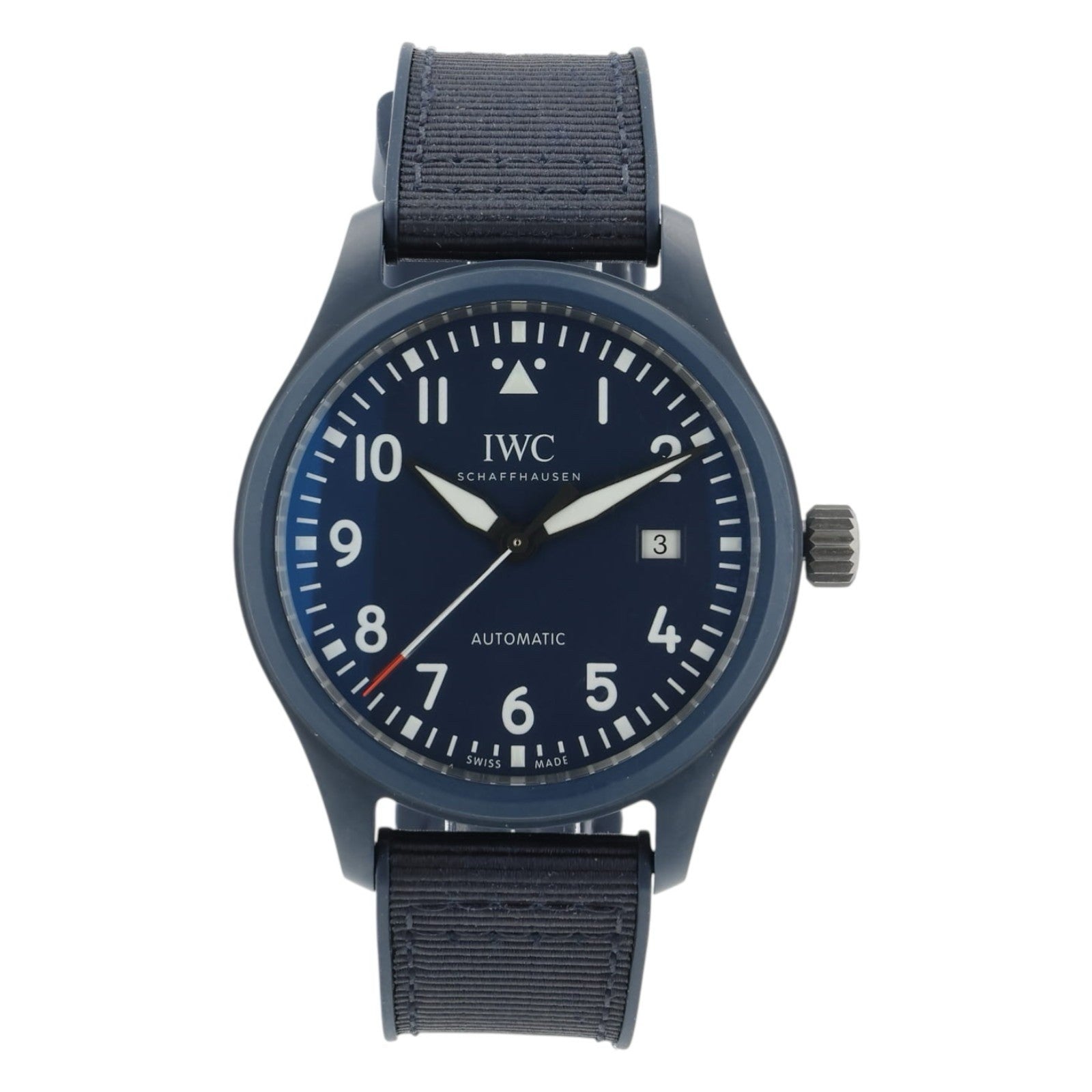 IWC Pilot Ceramic Blue Dial 41mm Automatic Men's Watch IW328101 - Box/Papers
