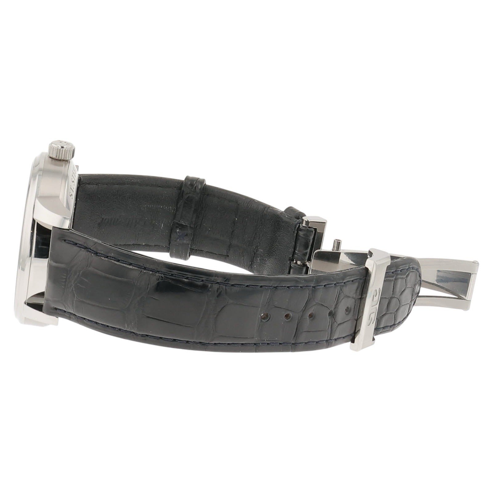 Glashutte Original PanoReserve Steel Blue Dial 40mm Manual Wind 1-65-01-26-12-61
