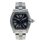 Cartier Roadster Large W62025V3 2510 38mm Roman Steel Automatic Mens Watch