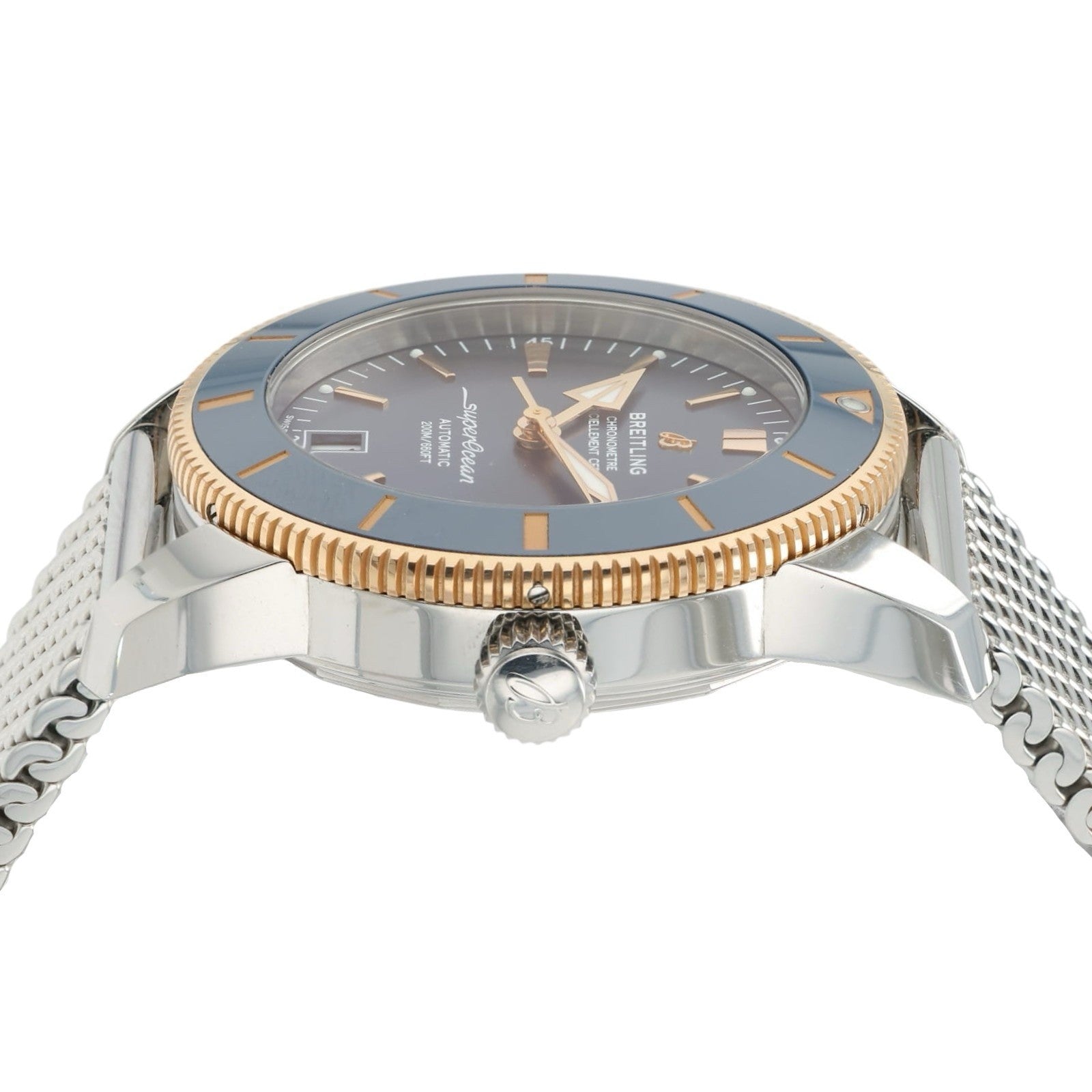 Breitling SuperOcean Blue Dial Steel and Gold 42mm Automatic Men’s Watch UB2010