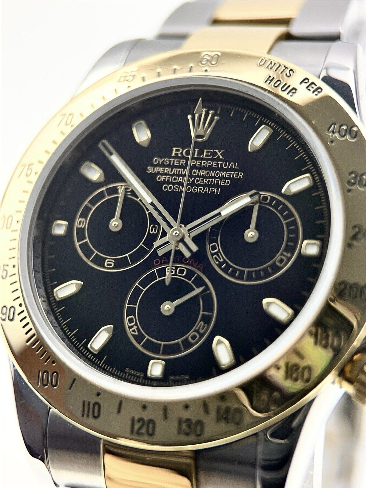 Rolex Daytona Steel & Gold 40mm Automatic Men’s Watch 116523 Black Dial - B/P