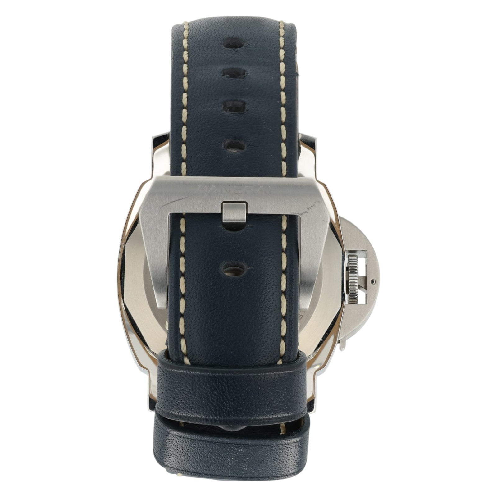 Panerai Luminor Blue Dial Stainless Steel 44mm Manual Wind Mens Watch PAM1085