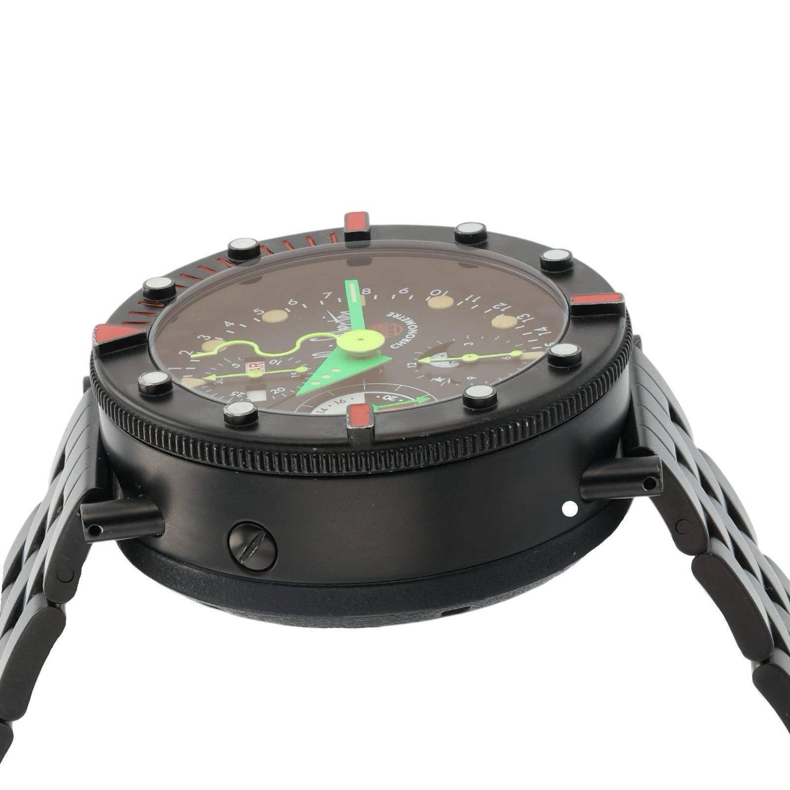 Alain Silberstein Kronomarine Black Dial Steel 40mm Automatic Men’s Watch