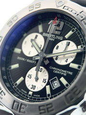 Breitling Colt Chronograph Steel Black Dial 41mm Quartz Mens Watch A73387