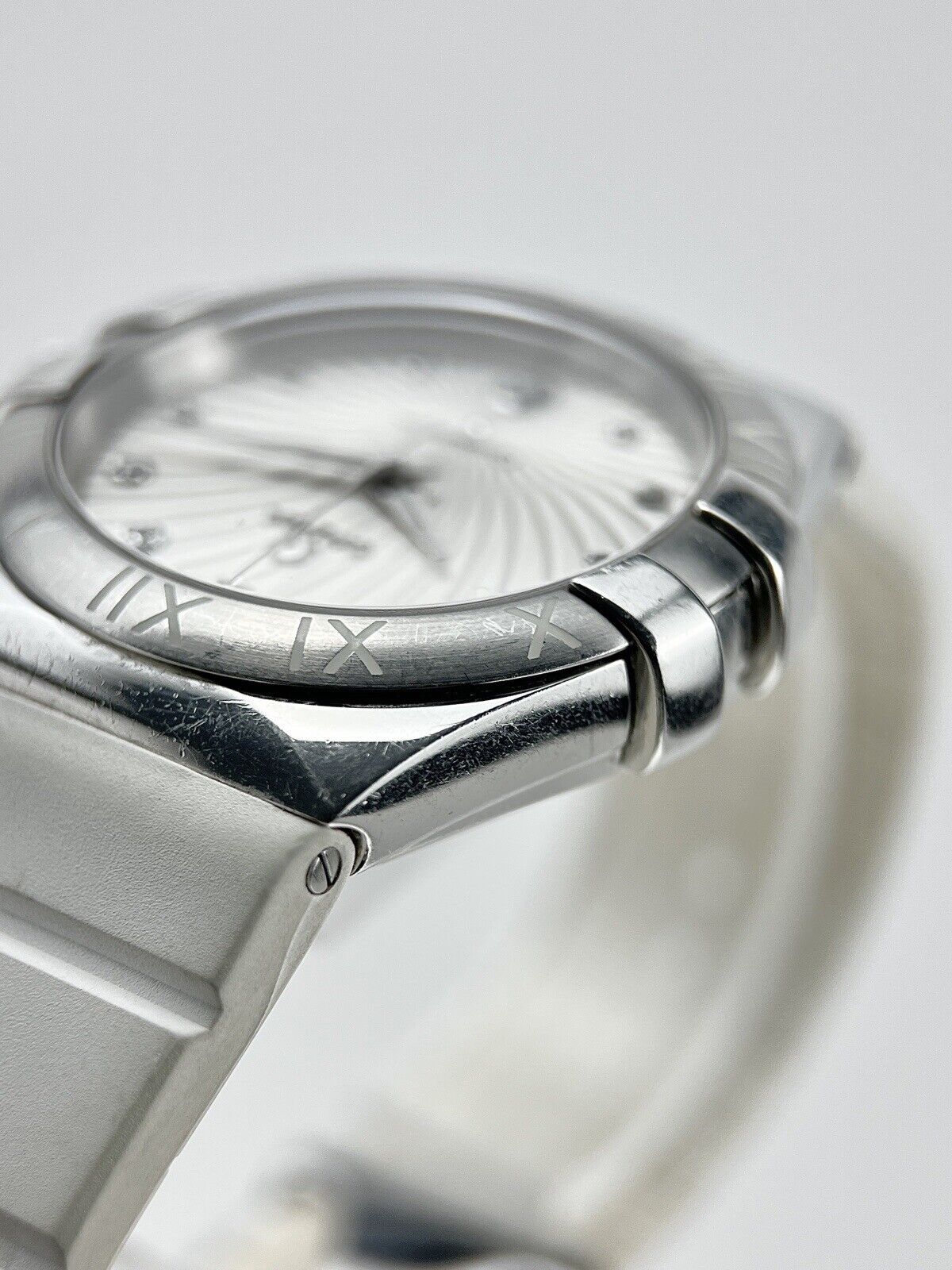 Omega Watch Constellation White Dial Diamond 123.12.35.60.52.001 Quartz Movement