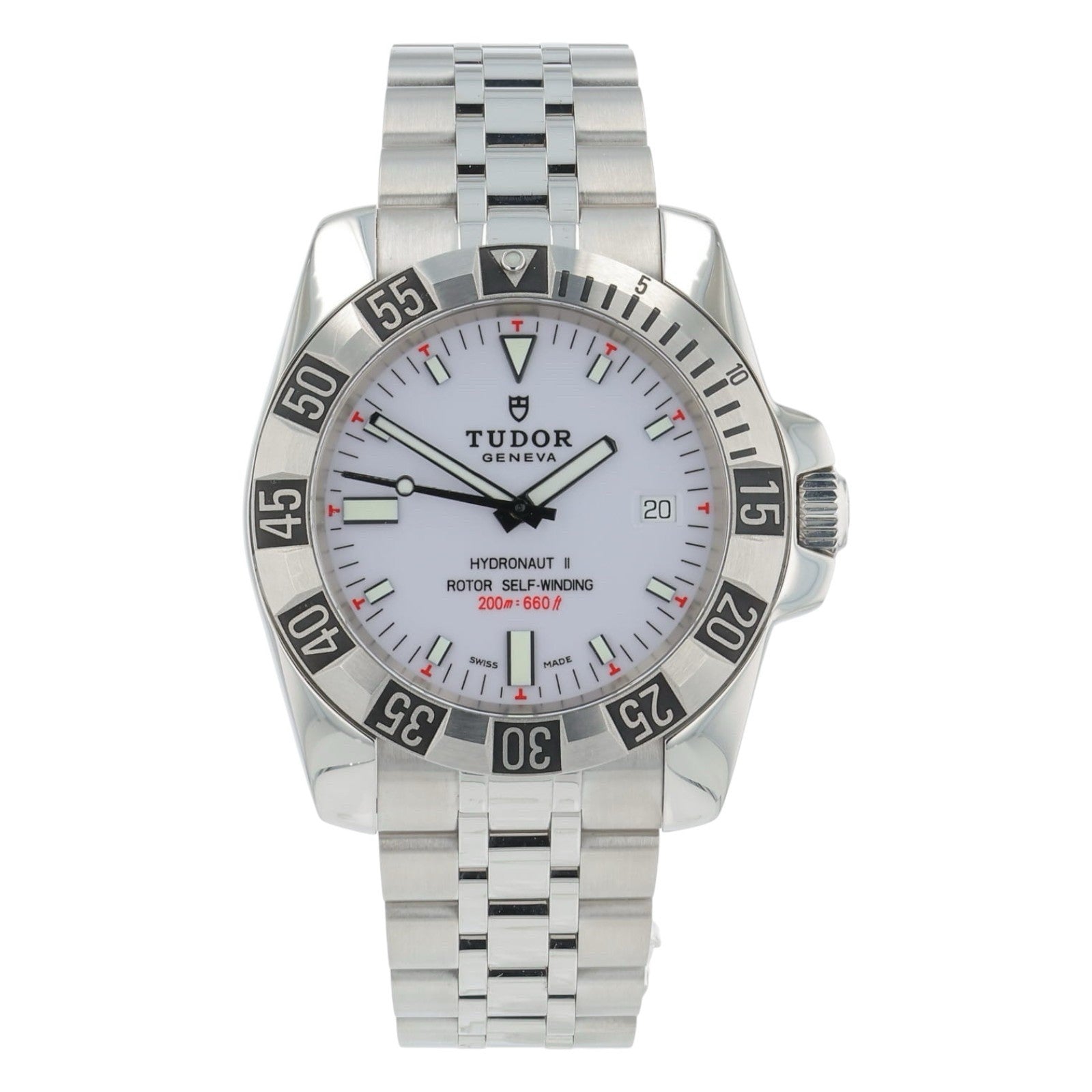 Tudor Hydronat II Stainless Steel White Dial 40mm Automatic Men’s Watch 20040