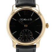 H. Moser Endeavour Black Dial 18k Rose Gold 39mm Manual Wind Mens Watch 321.503