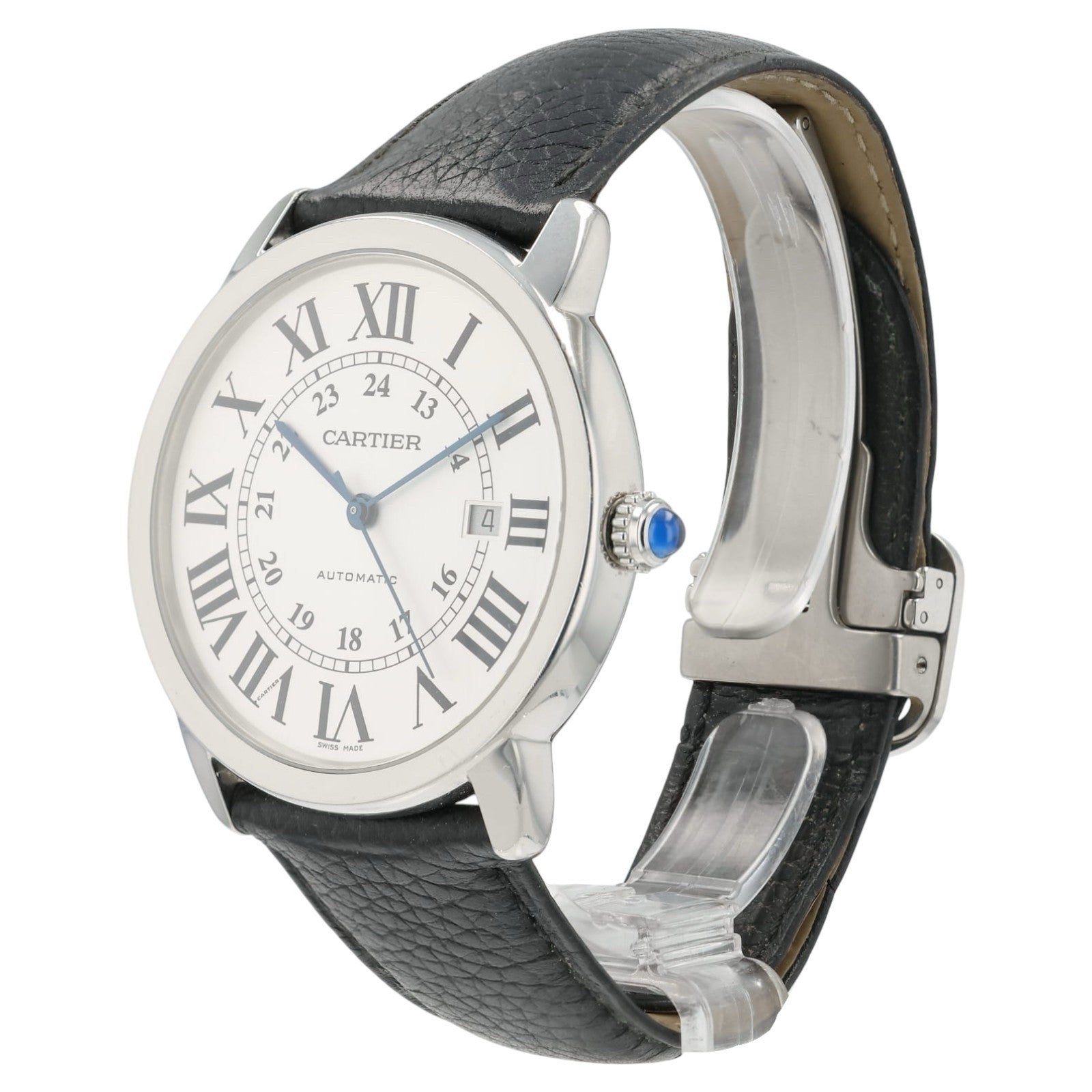 Cartier Ronde Solo Silver Dial Stainless Steel 42mm Automatic Men’s Watch 3802
