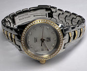 TAG Heuer Ladies Link Quartz Date Watch WJF1354 MOP Dial Diamond Bezel 27mm