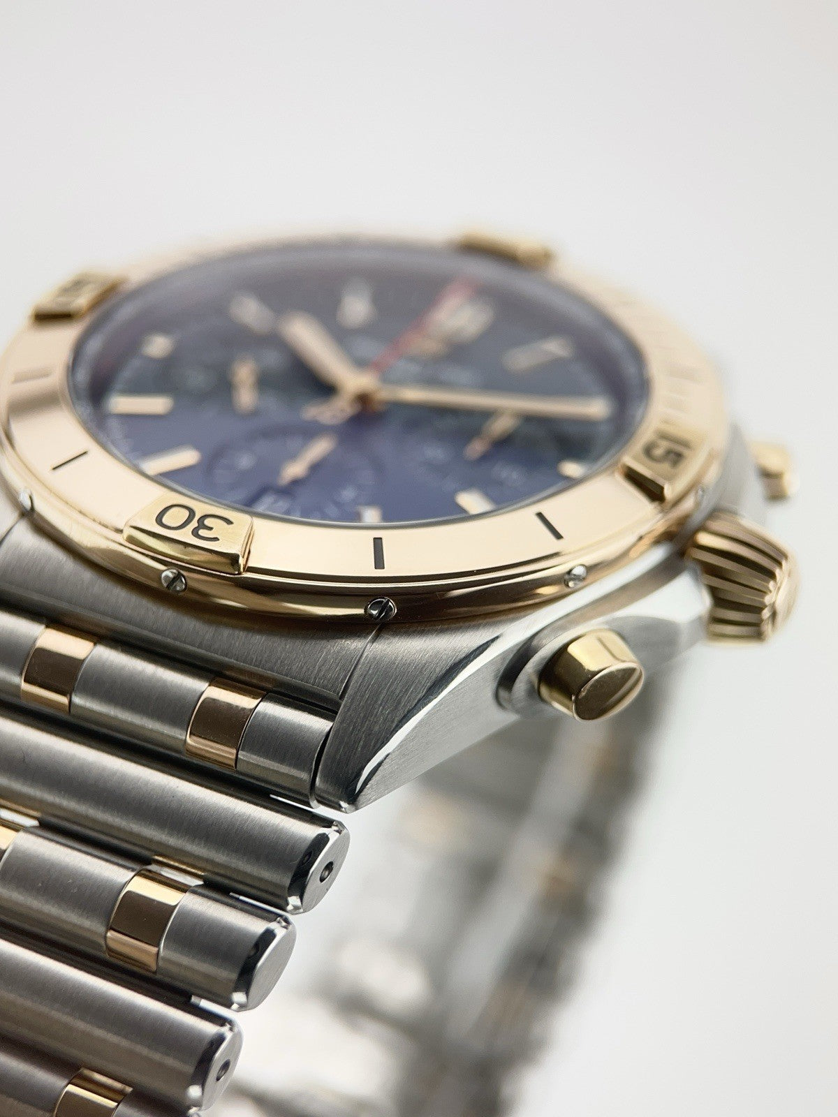 Breitling Chronomat Gold & Steel Blue Dial 44mm Automatic Men’s Watch UB0134