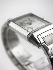 Jaeger LeCoultre Reverso Squadra Stainless Steel Diamond Women's Watch 234.8.47