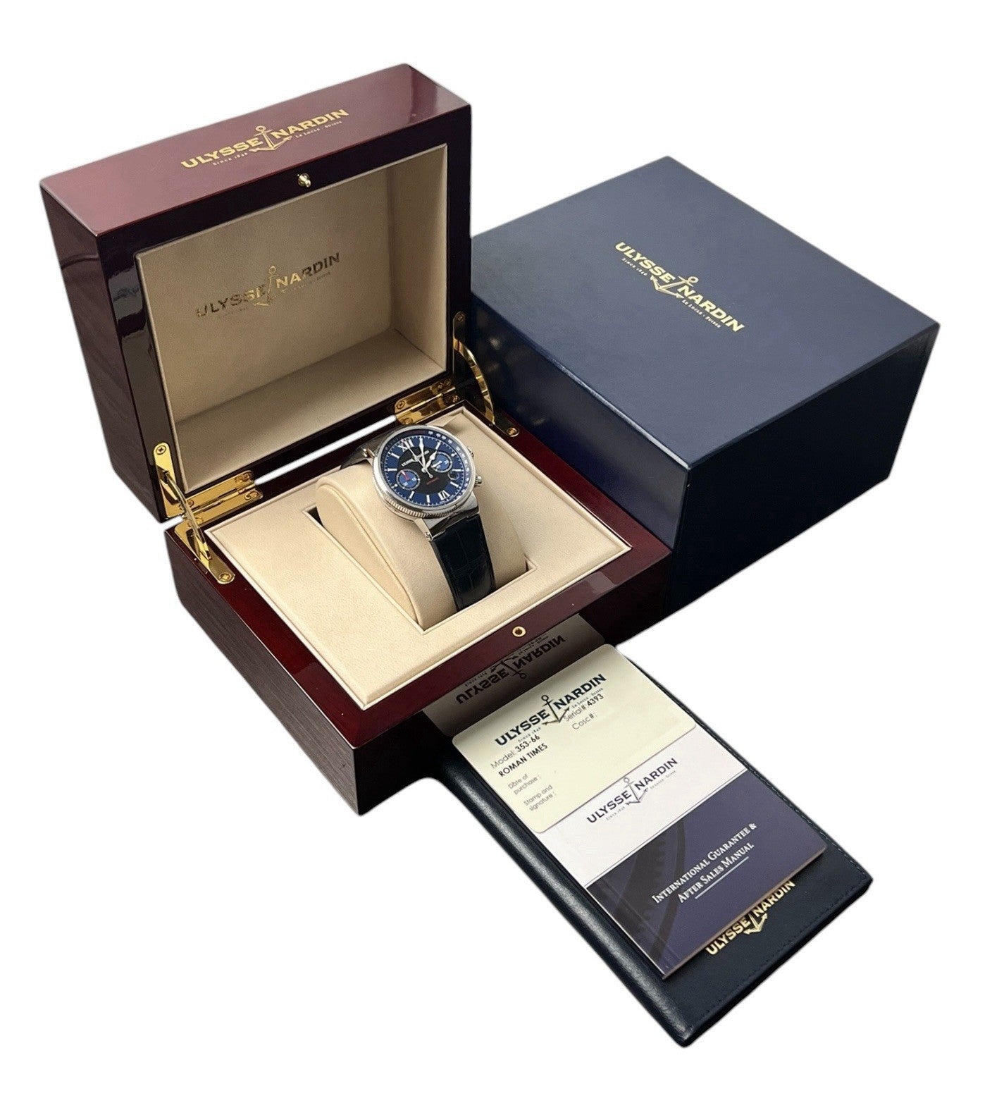 Ulysse Nardin Maxi Marine Blue Dial Stainless Steel 41mm Automatic Men’s 353-66