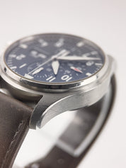 IWC Pilot Chronograph Steel Blue Dial 43mm Automatic Men's Watch IW377714