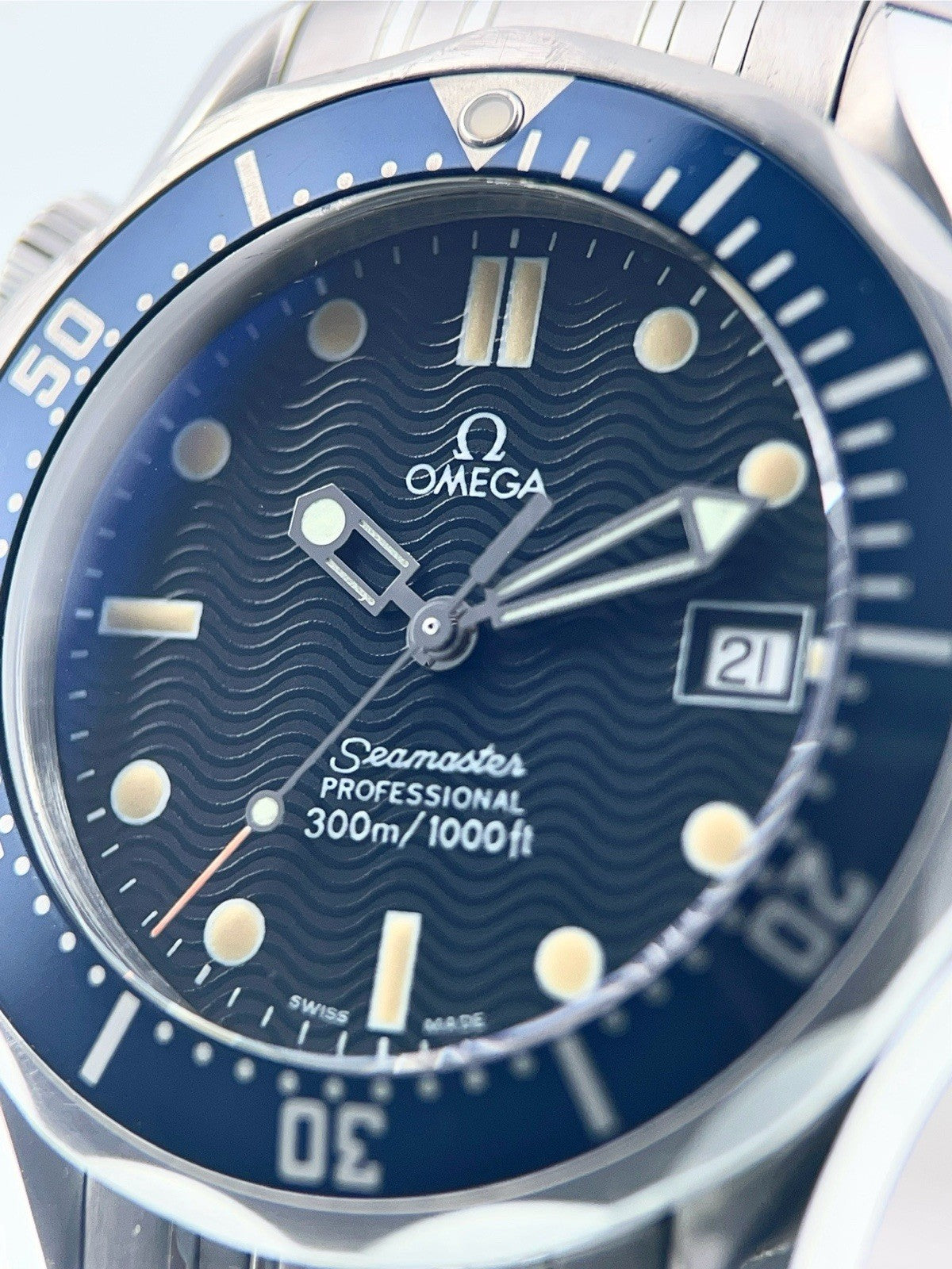 Omega Seamaster Steel Blue Dial 36mm Quartz Movement Men’s Watch 2561.80.00