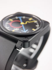 Bell & Ross X Alain Silberstein Ceramic Black Dial 42mm Automatic Mens BR03-92