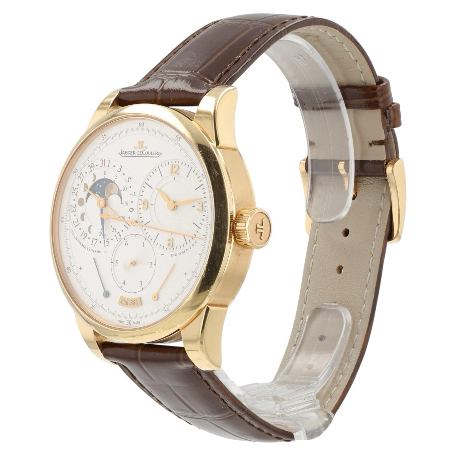LeCoultre Duometre Silver Dial 18k Rose Gold 40.5mm Manual Men’s Watch Q6042521