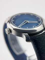 Ming Blue Stainless Steel Blue Dial 17.09