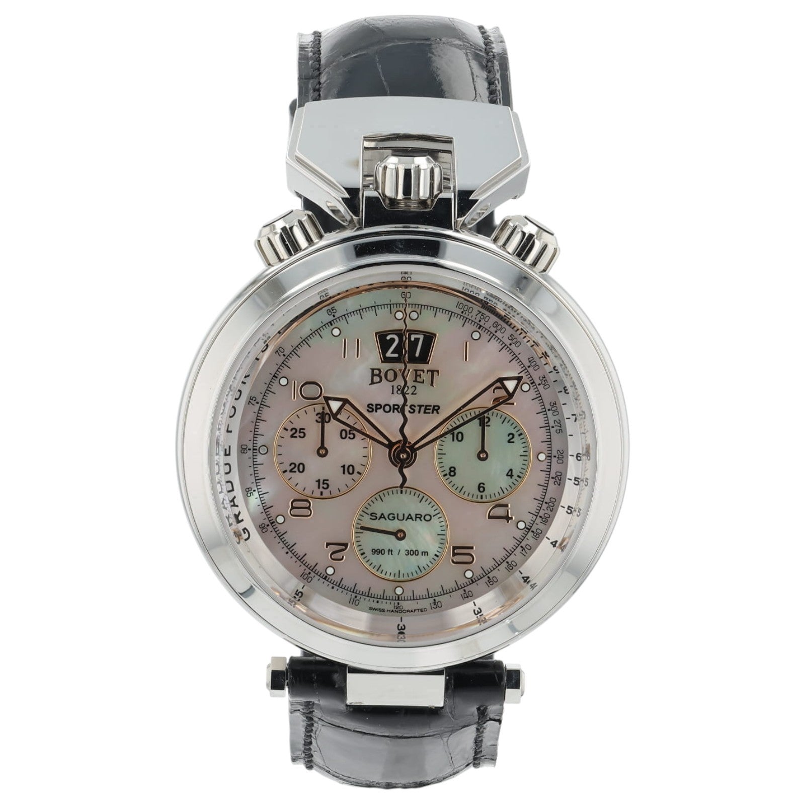 NEW 2025 Bovet Sportster Saguaro MOP Dial 46mm Auto Men's Watch SP0488