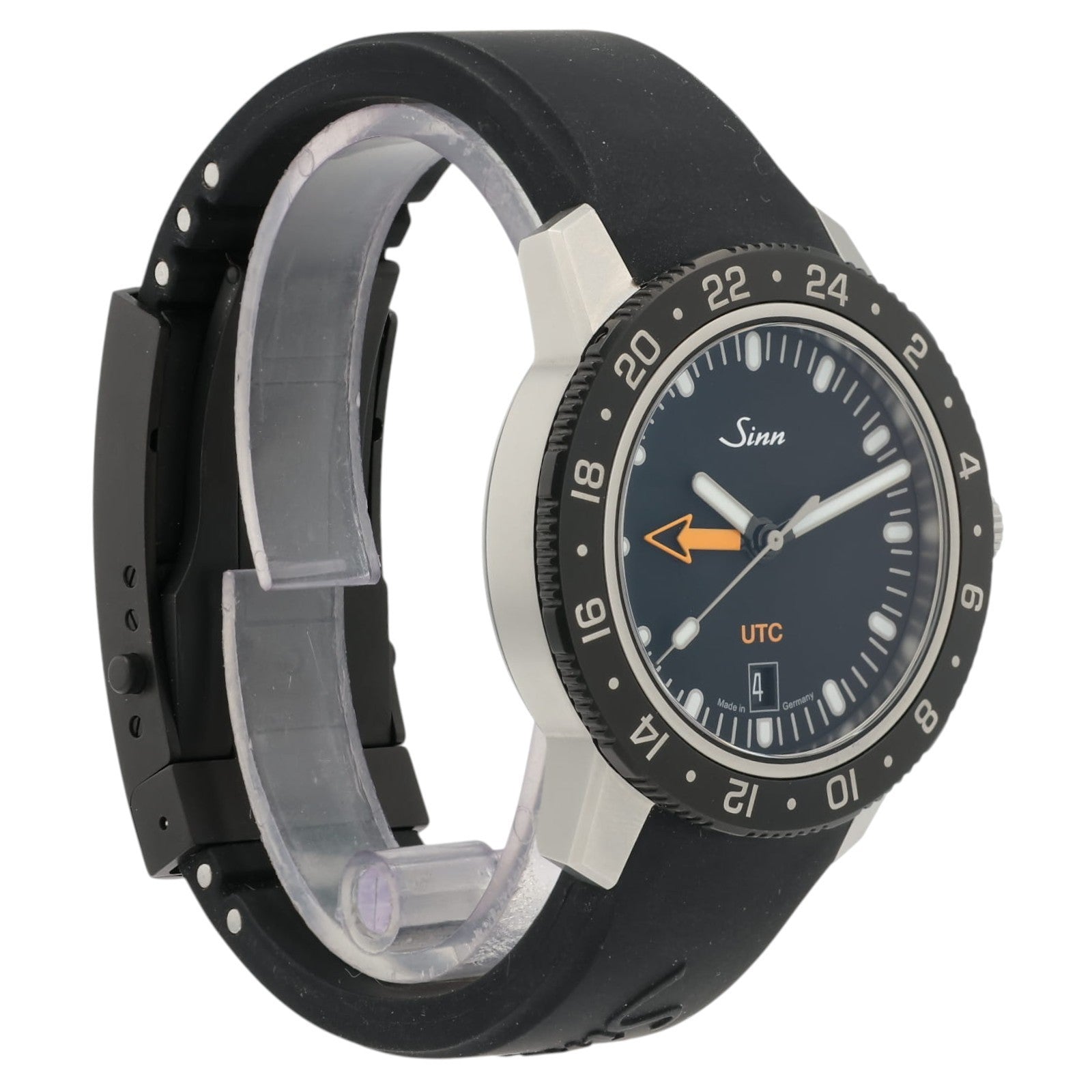 Sinn St Sa UTC Black Dial Stainless Steel 41mm Automatic Mens Watch 105