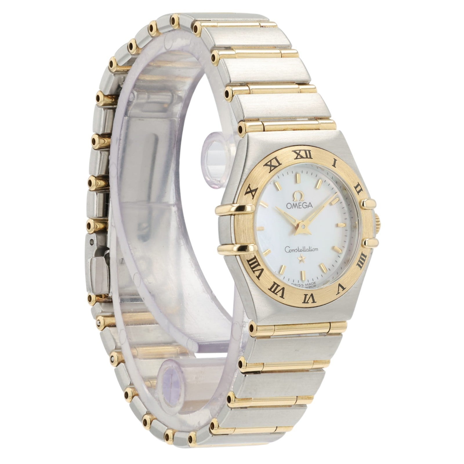 Omega Ladies Constellation MOP Dial 18k Yellow Gold & Steel Watch 1262.70.00