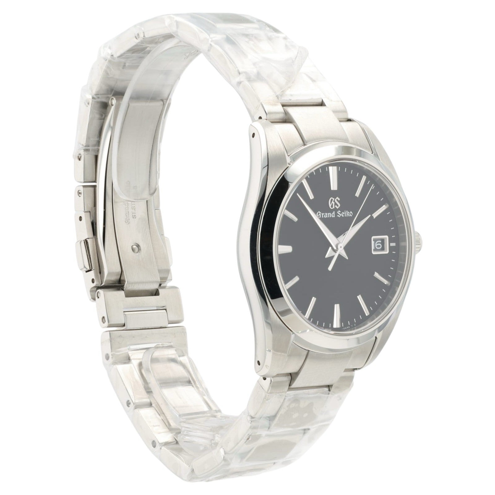 NEW 2025 Grand Seiko Heritage Black Dial Steel 37mm Quartz Men’s Watch SBGX261