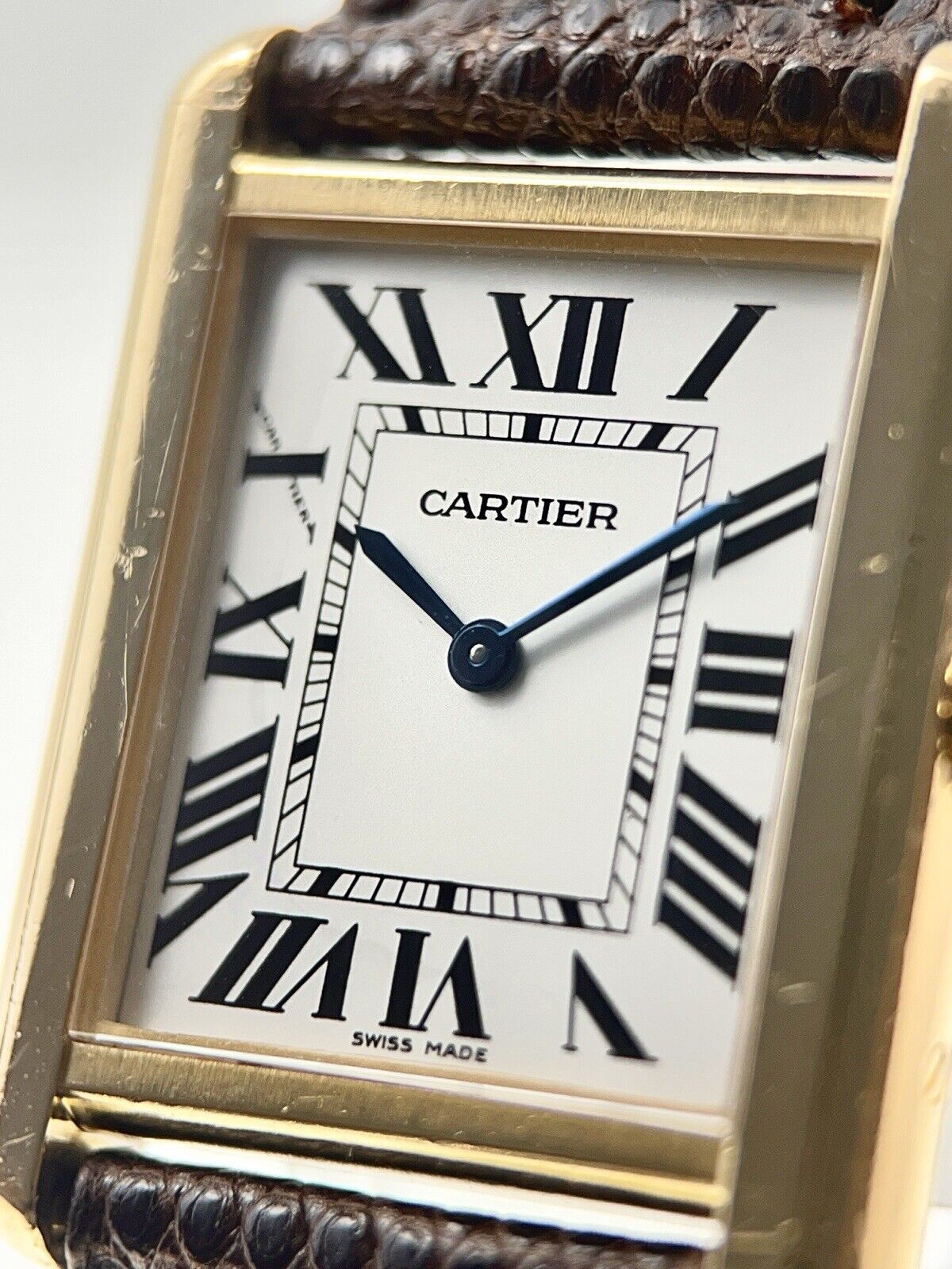 Cartier Tank Solo 18k Yellow Gold and Steel 24mm Quartz Women's Watch 2743