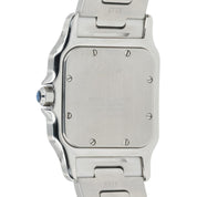 Cartier Santos Galbee Silver Dial 18k Yellow Gold & Steel 29mm Watch W20011C4