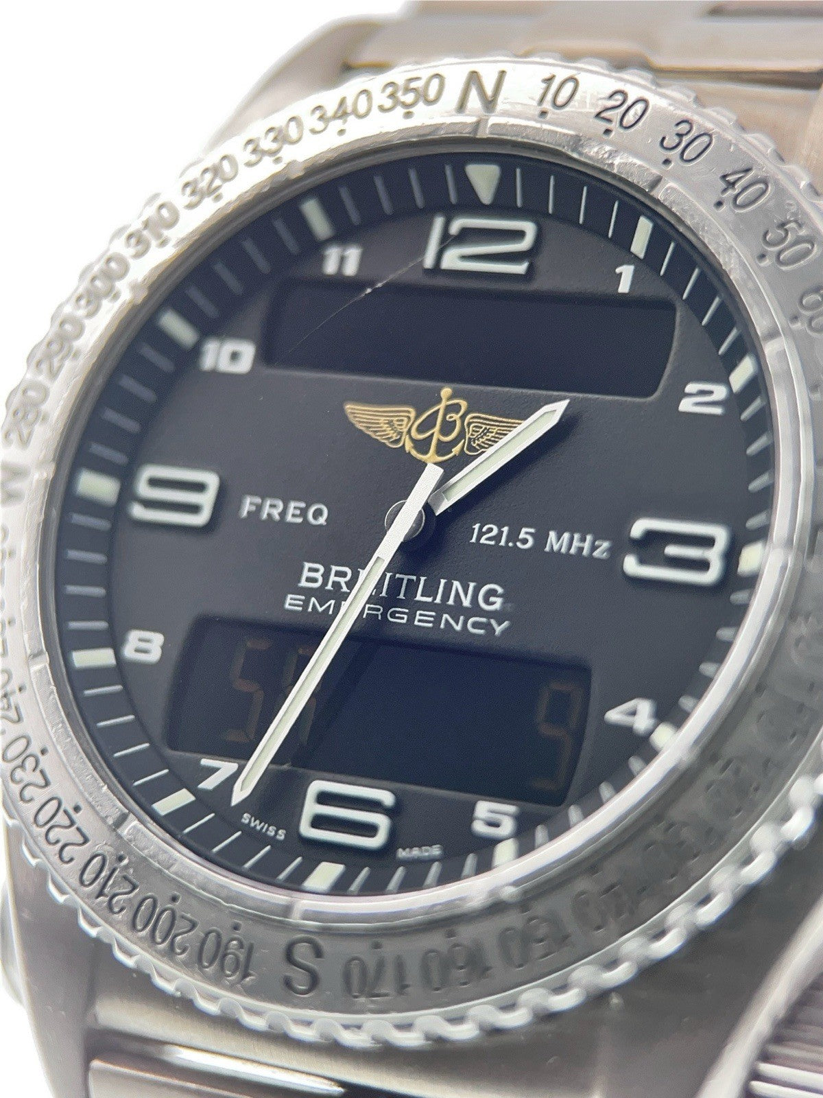 Breitling Emergency Titanium Black Dial 42mm Quartz Men's Watch E56321