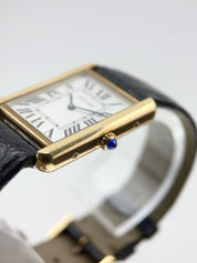 Cartier Tank 18k Yellow Gold and Steel 27mm Quartz Men’s Watch W5200004