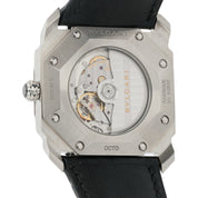 Bulgari Octo Stainless Stainless Steel Black Dial 41mm Automatic Mens BGO41S