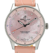 Breitling Navitimer Pink MOP Dial Steel 32mm Quartz  Women's Watch A77320