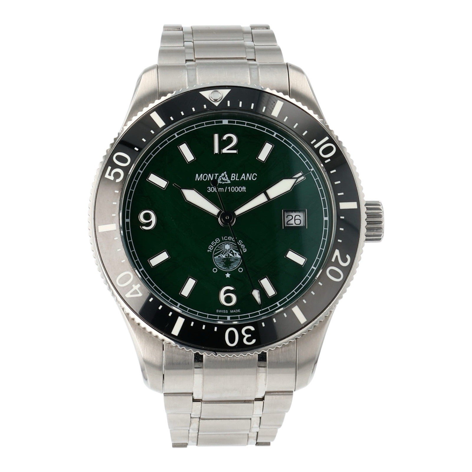 Montblanc Iced Sea Stainless Steel Green Dial 42mm Automatic Men’s Watch 7578