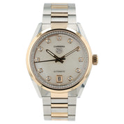 Tag Heuer Carrera MOP Dial 18k Rose Gold & Steel 36mm Automatic Unisex WBN2351