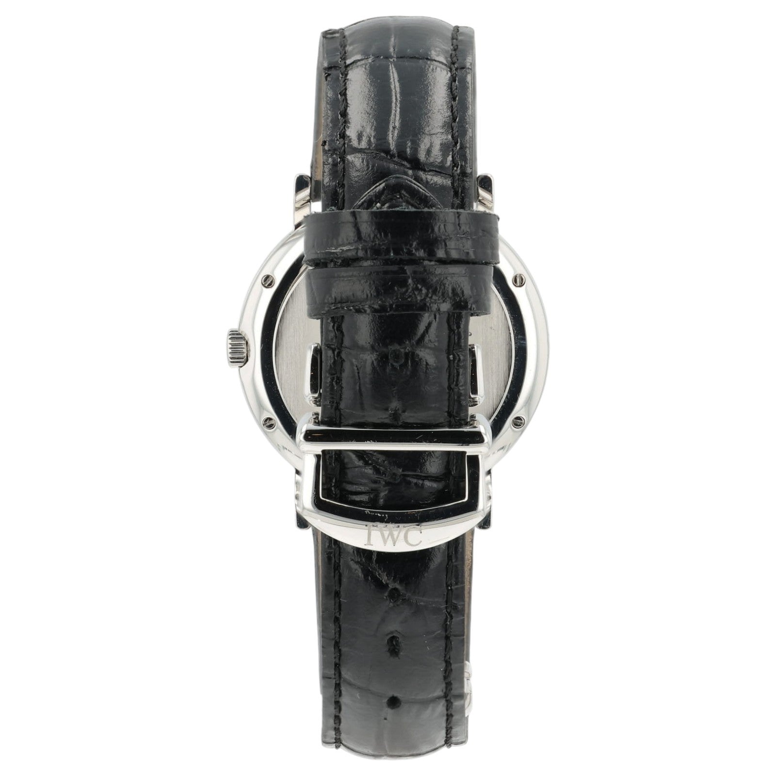 IWC Portofino Black Dial Stainless Steel 38mm Automatic Mens Watch IW3533