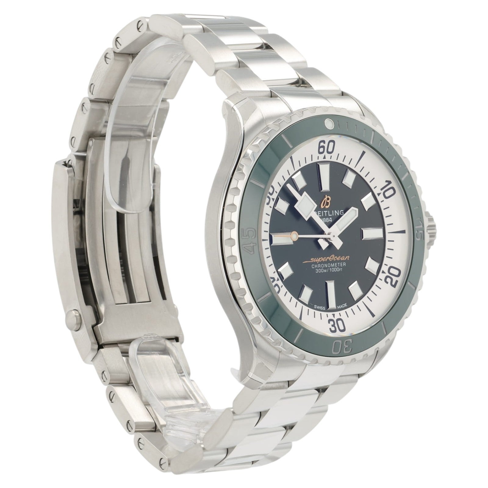 NEW 2026 Breitling Superocean Green Dial 44mm Automatic Men's Watch A17376