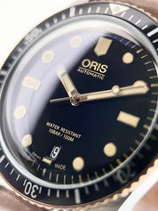 Oris Divers Sixty Five Stainless Steel Black Dial 40mm Automatic Mens Watch 7707