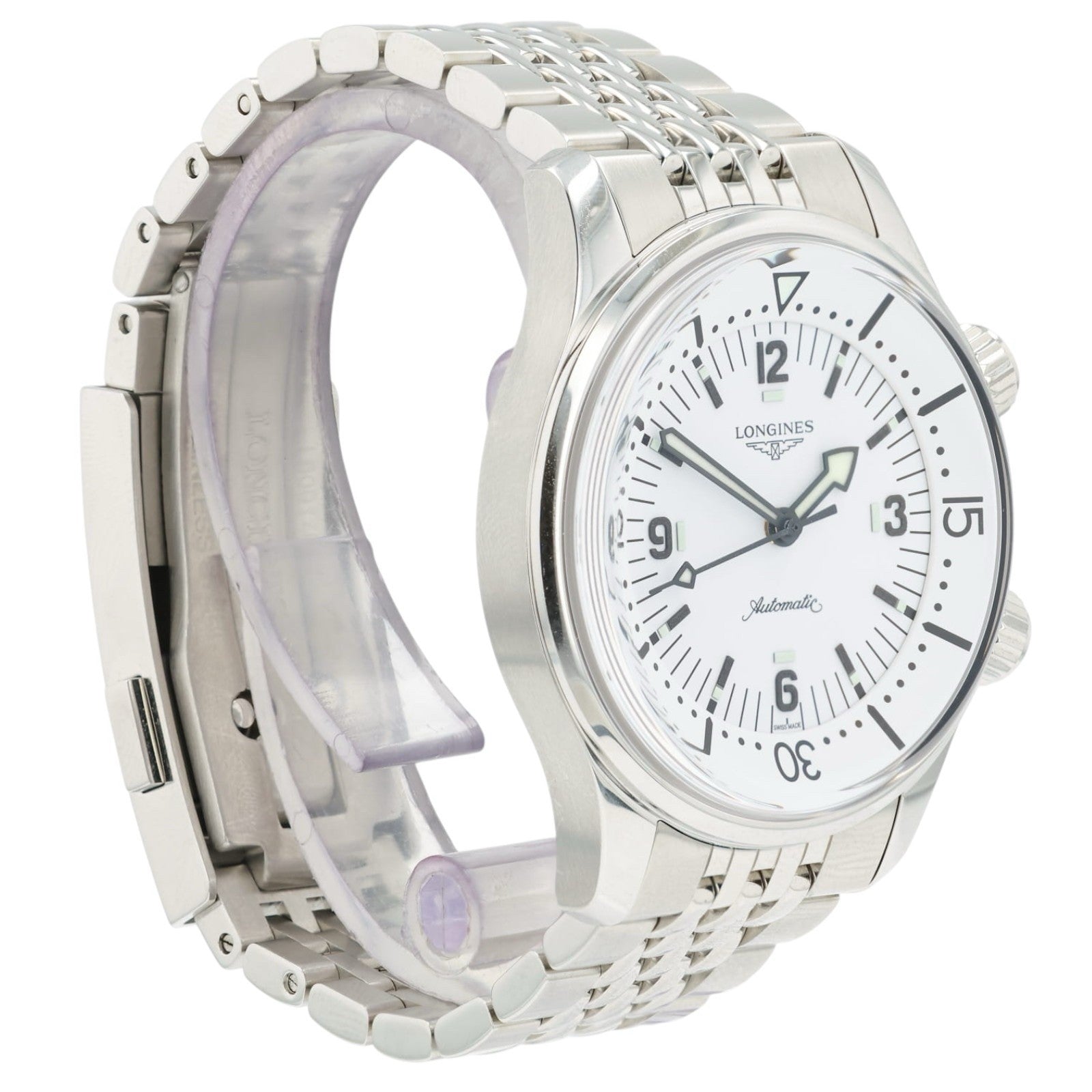 Longines Legend Driver White Dial Stainless Steel 39mm Automatic Men’s L3.764.4