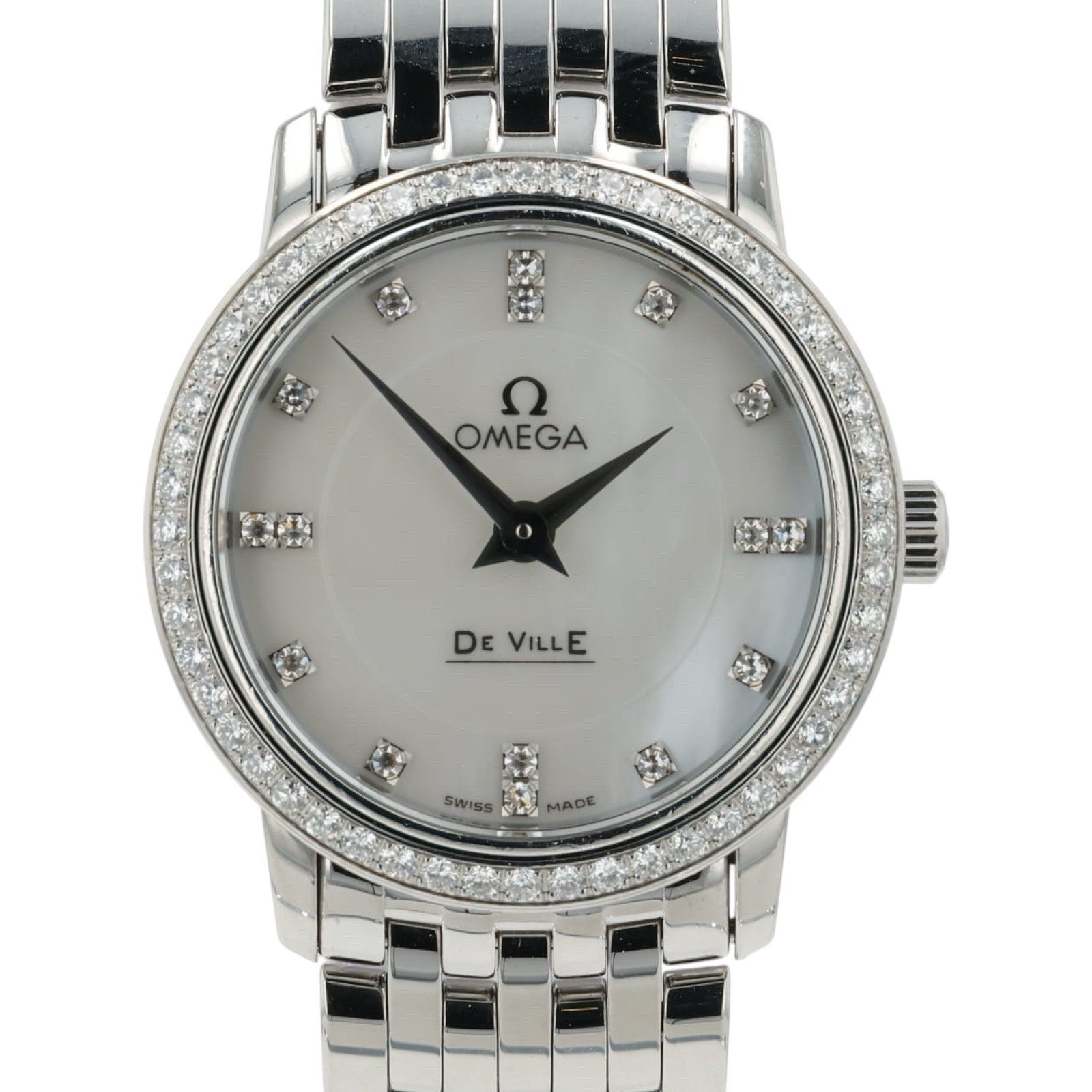 Omega De Ville MOP Dial Stainless Steel 22mm Quartz Women’s Watch 4575.75.00