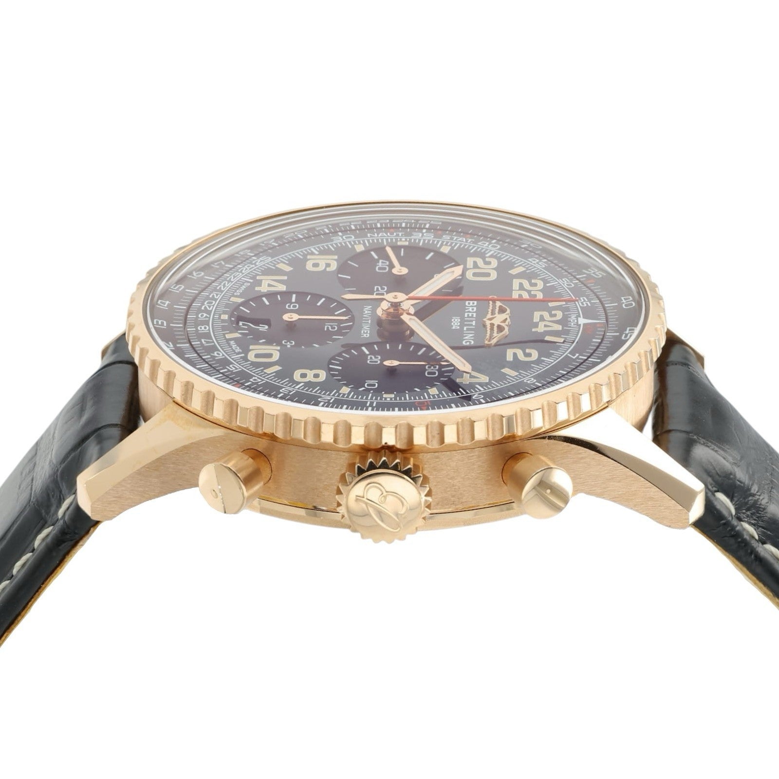 Breitling Navitimer B12 Green Dial 18k Rose Gold 41mm Automatic Men’s RB12302A
