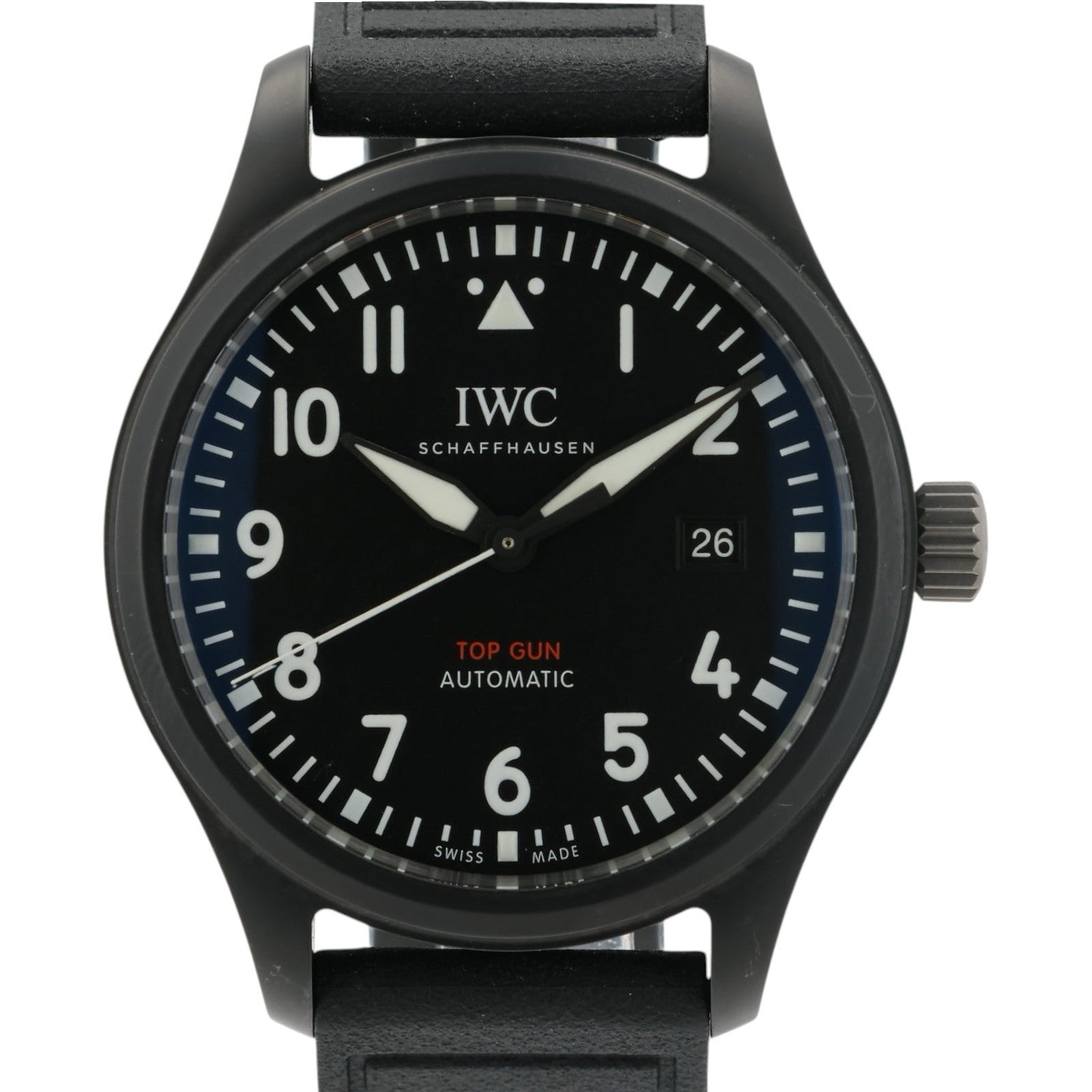 IWC Pilot Top Gun Black Dial Ceramic 41mm Automatic Men’s Watch IW326901